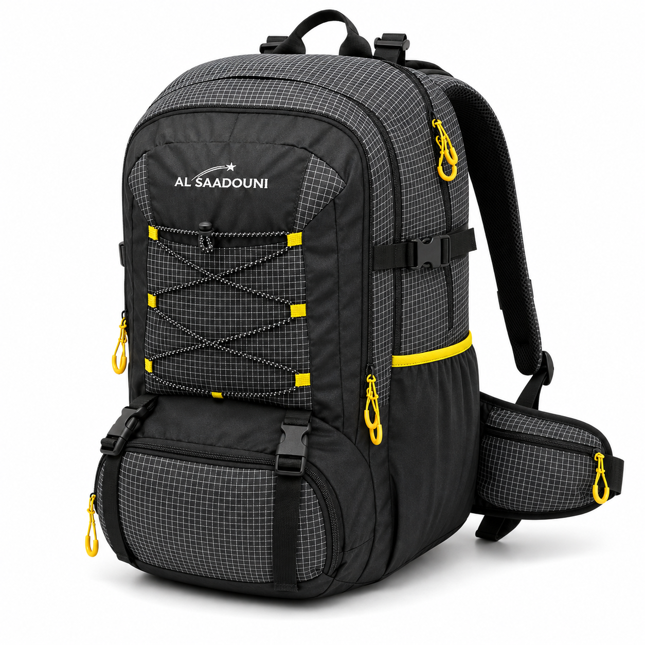 AL SAADOUNI 35L Hiking Backpack with Laptop Compartment & Rain Cover