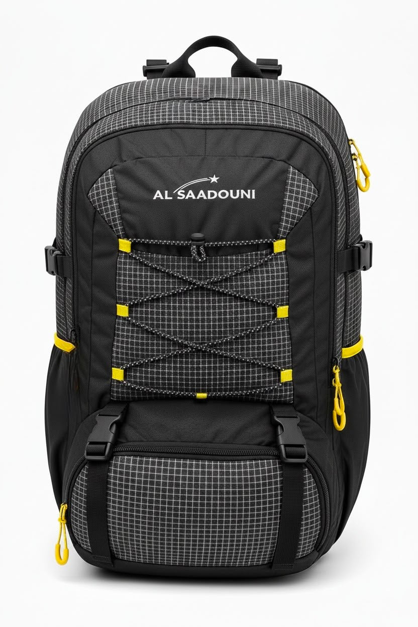 35L Hiking Backpack for Men & Women – Waterproof Travel Backpack with Laptop Compartment, Rain Cover, Lightweight Daypack | AL SAADOUNI