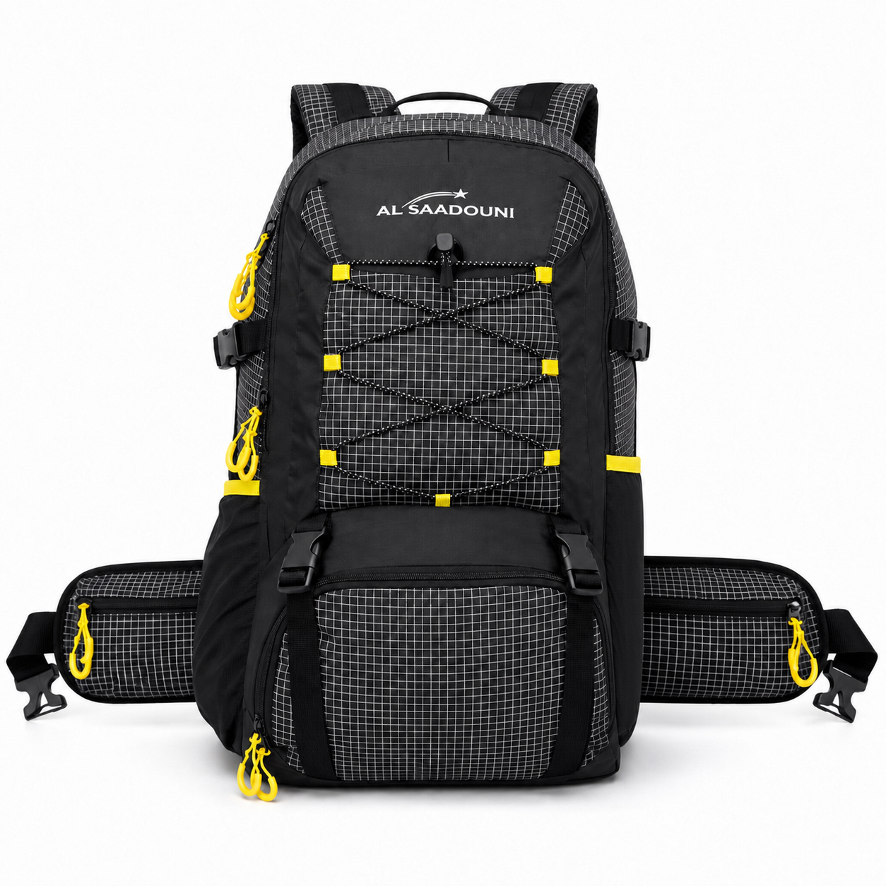 AL SAADOUNI 35L Hiking Backpack – Water-Resistant Travel Backpack with